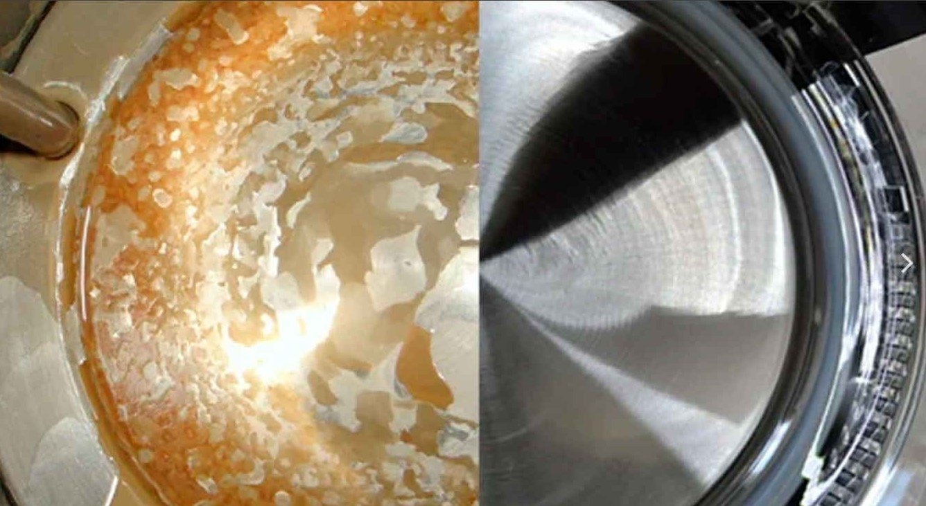 Накипь внутри чайника
