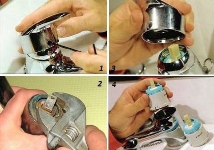 Этапы замены сердечника диска
