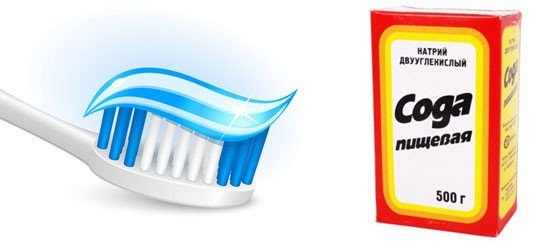 Сода и зубная паста
