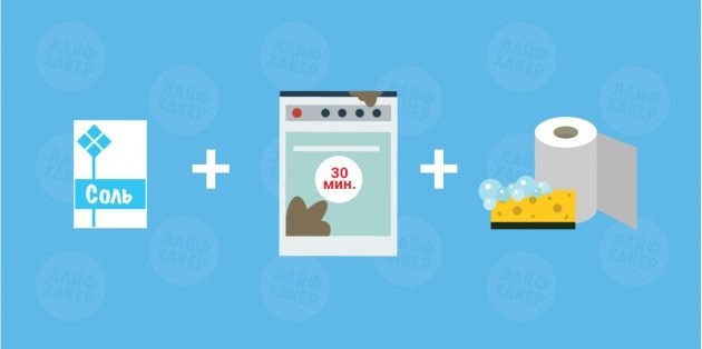 Как очистить духовку с помощью обычной соли
