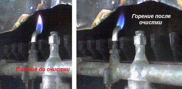 Фитильный розжиг системы нагрева горячей воды