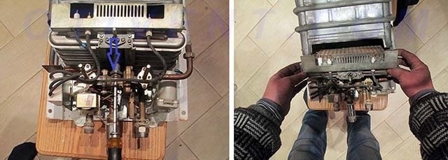 Как демонтировать горелку
