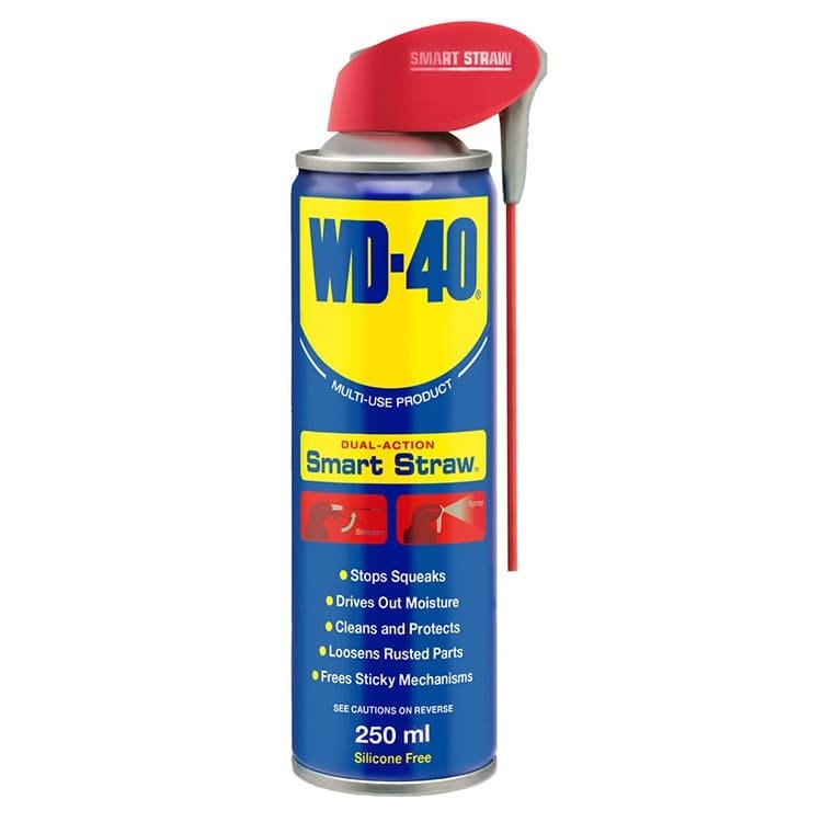 Для смазки используйте спрей WD-40.