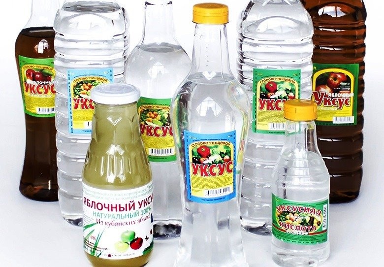 Уксус для очистки душевых кабин
